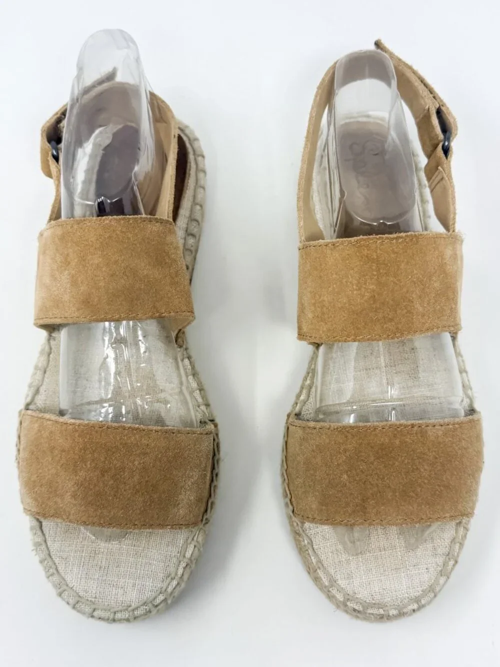 Splendid Aubrey Suede Espadrille Sandals Women's 7 Tan Slingback 1.5
